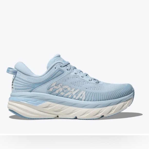 Hoka Shoes - Hoka Women's Bondi 7 Running Shoe in Pale Blue